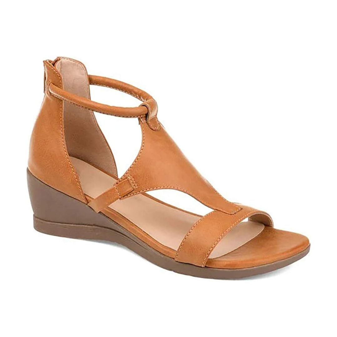 Sandalias ortopédicas con cuero y tacón - Stepra